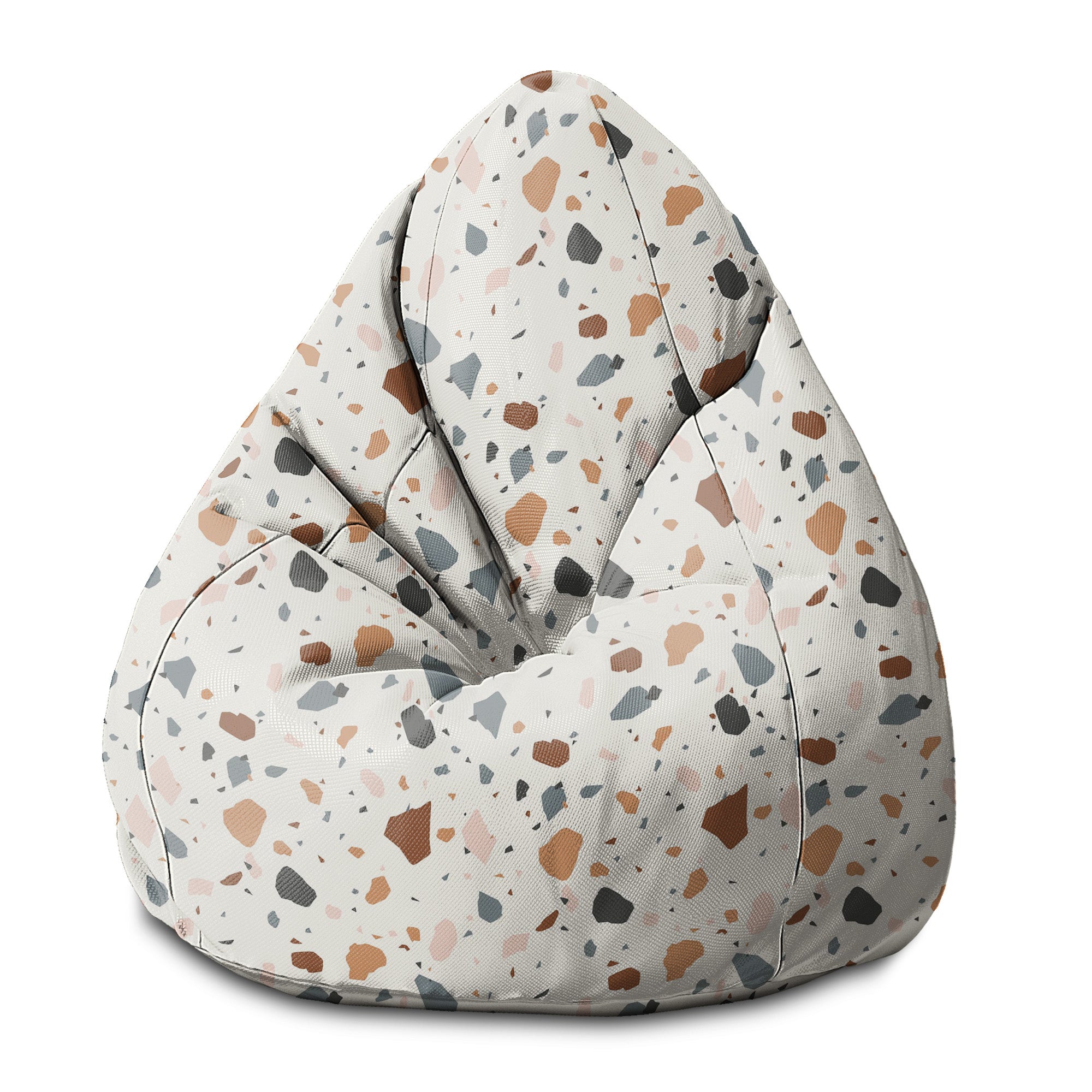 Puf Birnenform Ecru Terrazzo