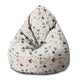 Puf Birnenform Ecru Terrazzo