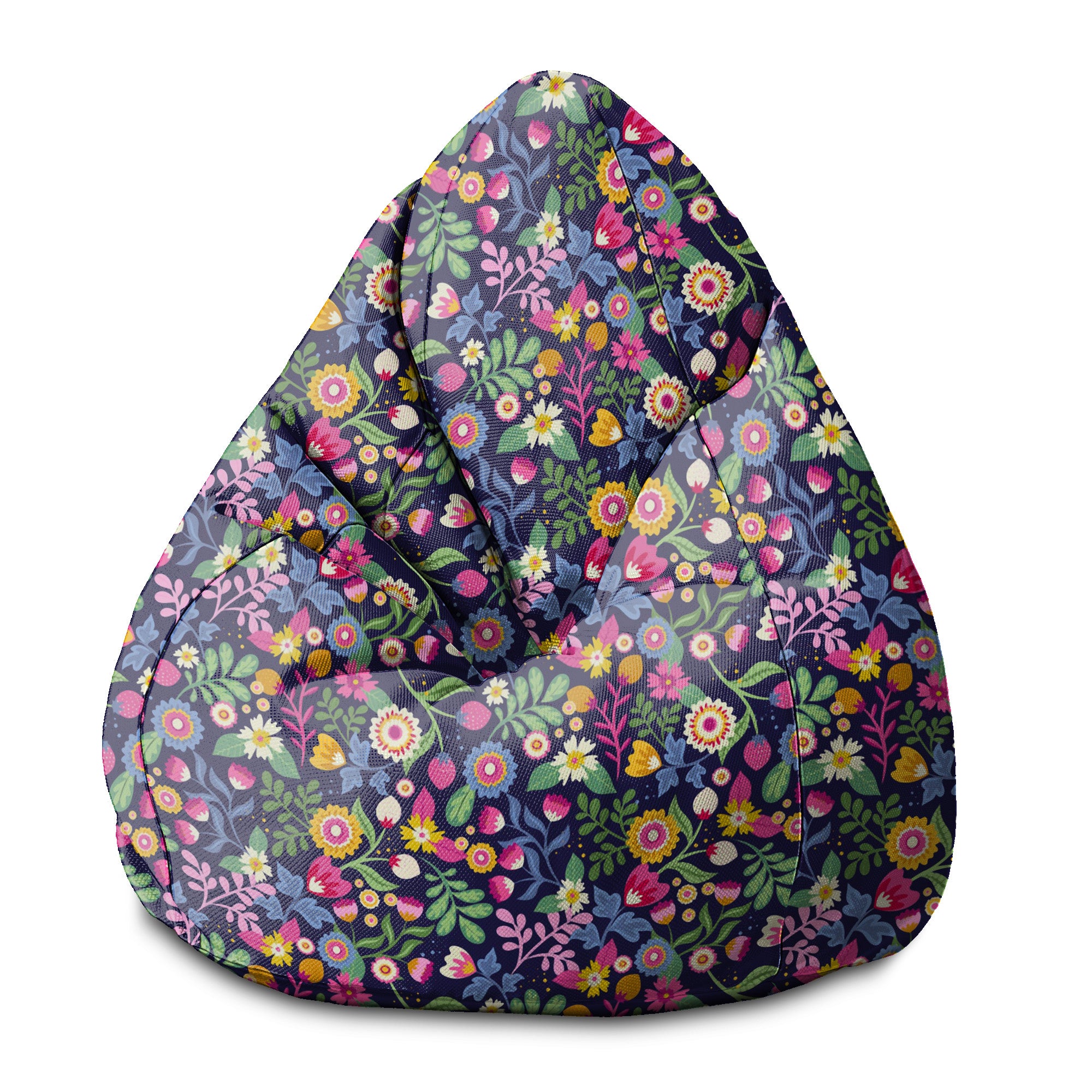 Pearshape Pouf Exotic Floral-S-Oxford