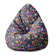 Pearshape Pouf Exotic Floral-S-Velvet