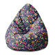 Pearshape Pouf Exotic Floral-S-Velvet