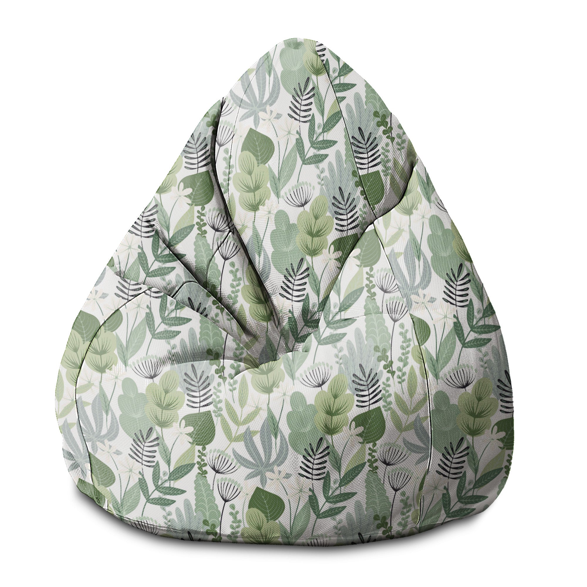 Pearshape Pouf Flowers and Grass-S-Oxford