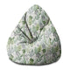 Puf Pearshape Blumen und Gras-S-Oxford