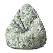Pearshape Pouf Flowers and Grass-S-Velvet
