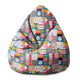 Puf Pearshape Geometric Mosaic-S-Velvet