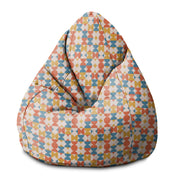 Pearshape Pouf Geometric Retro-S-Velvet
