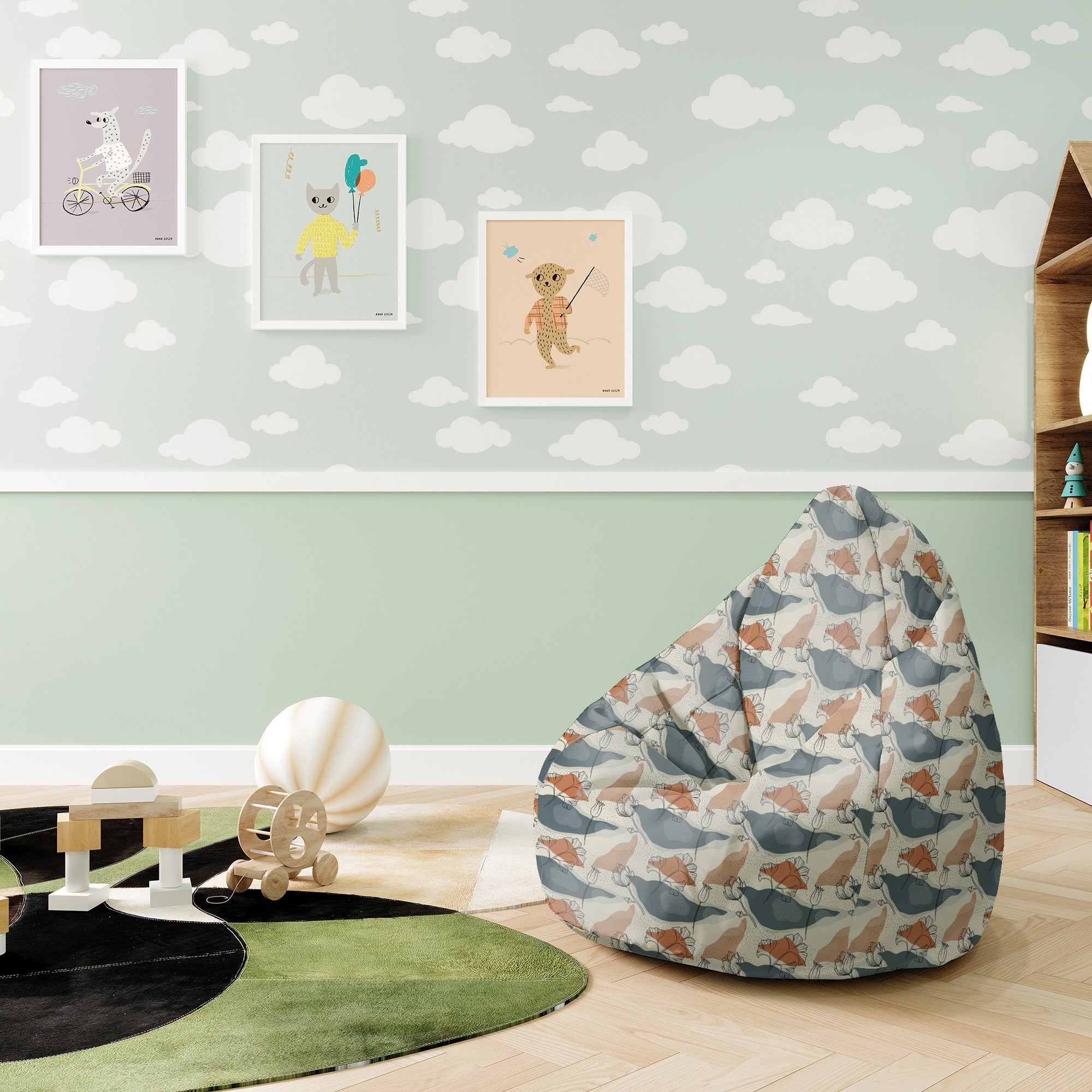 Pearshape Pouf Ginkgo