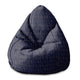 Pearshape Pouf Gold Luxury Pattern-S-Velvet