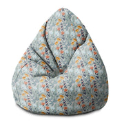 Pearshape Pouf Hand-drawn Flowers