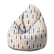 Puf Pearshape Modern Brush Strokes-M-Oxford