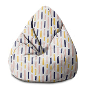 Puf Pearshape Modern Brush Strokes-S-Velvet