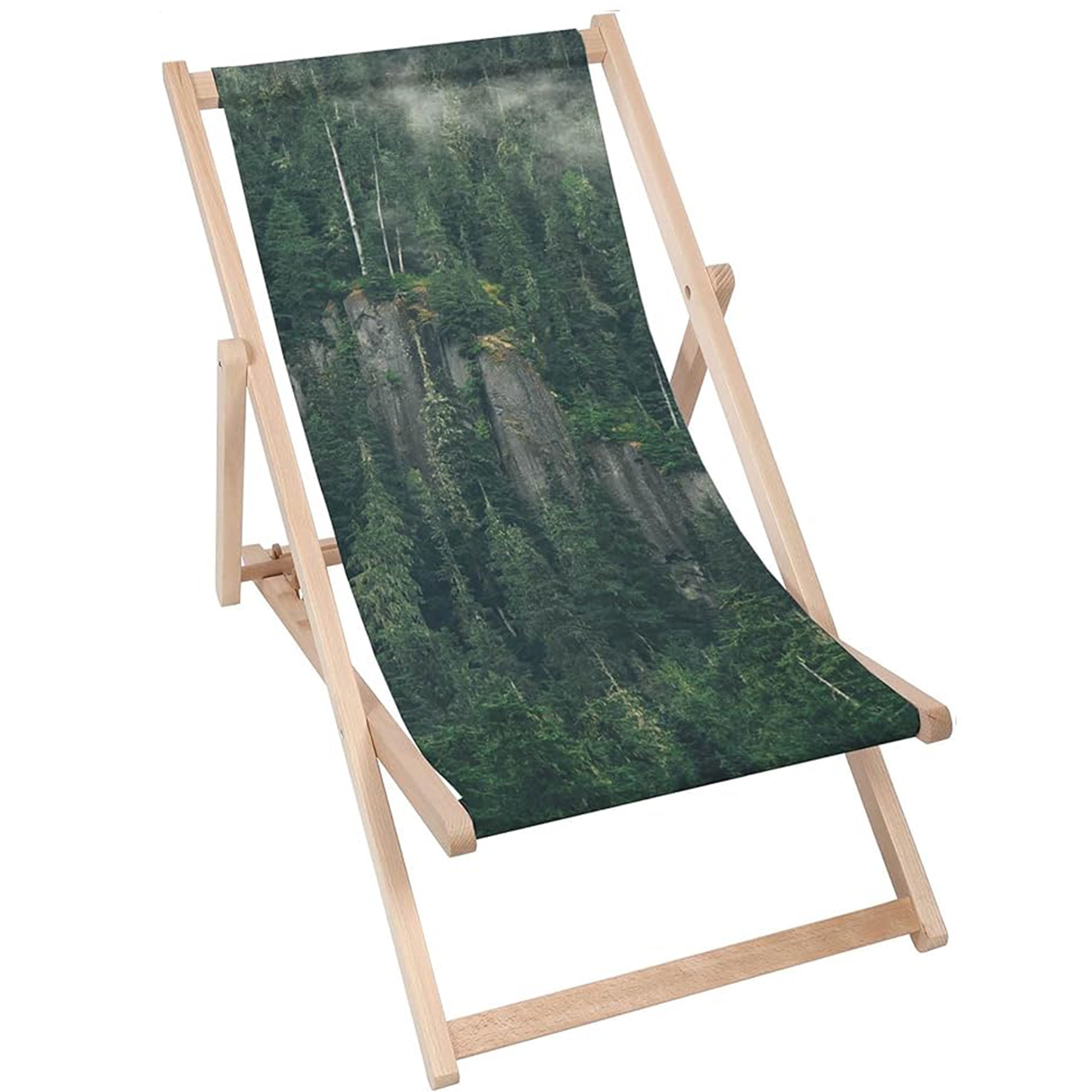 Holzliegestuhl Regenwald