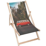 Dřevěné lehátko Red Camper
