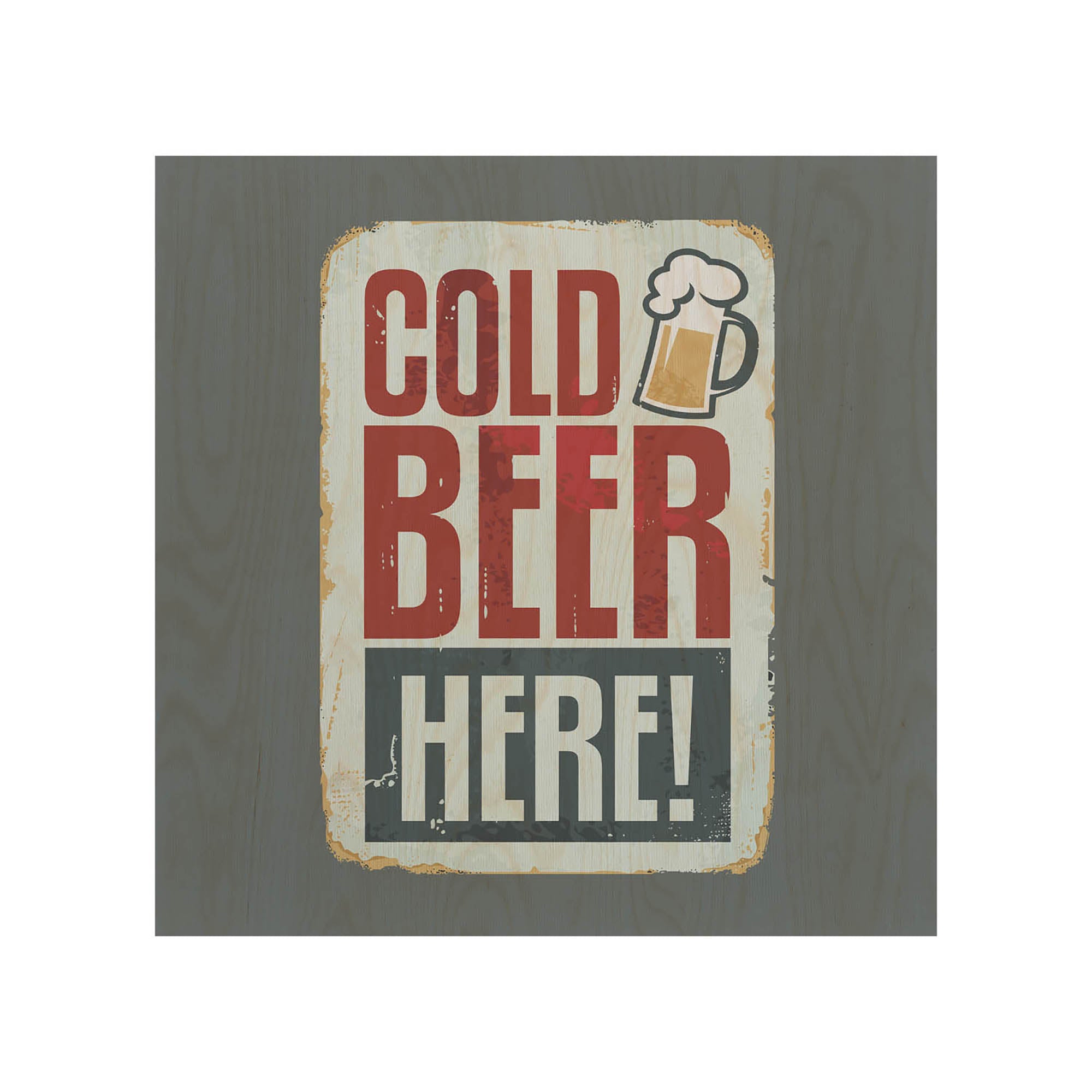 Drevený stolík Cold Beer
