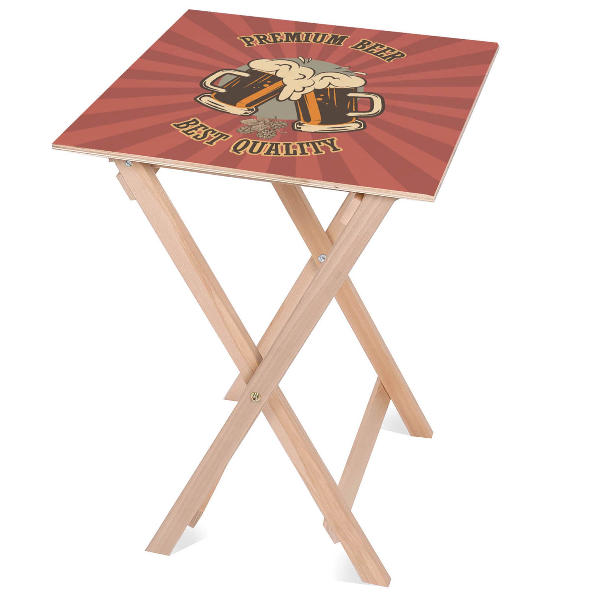Stolik drewniany Premium Beer-50x50 CM