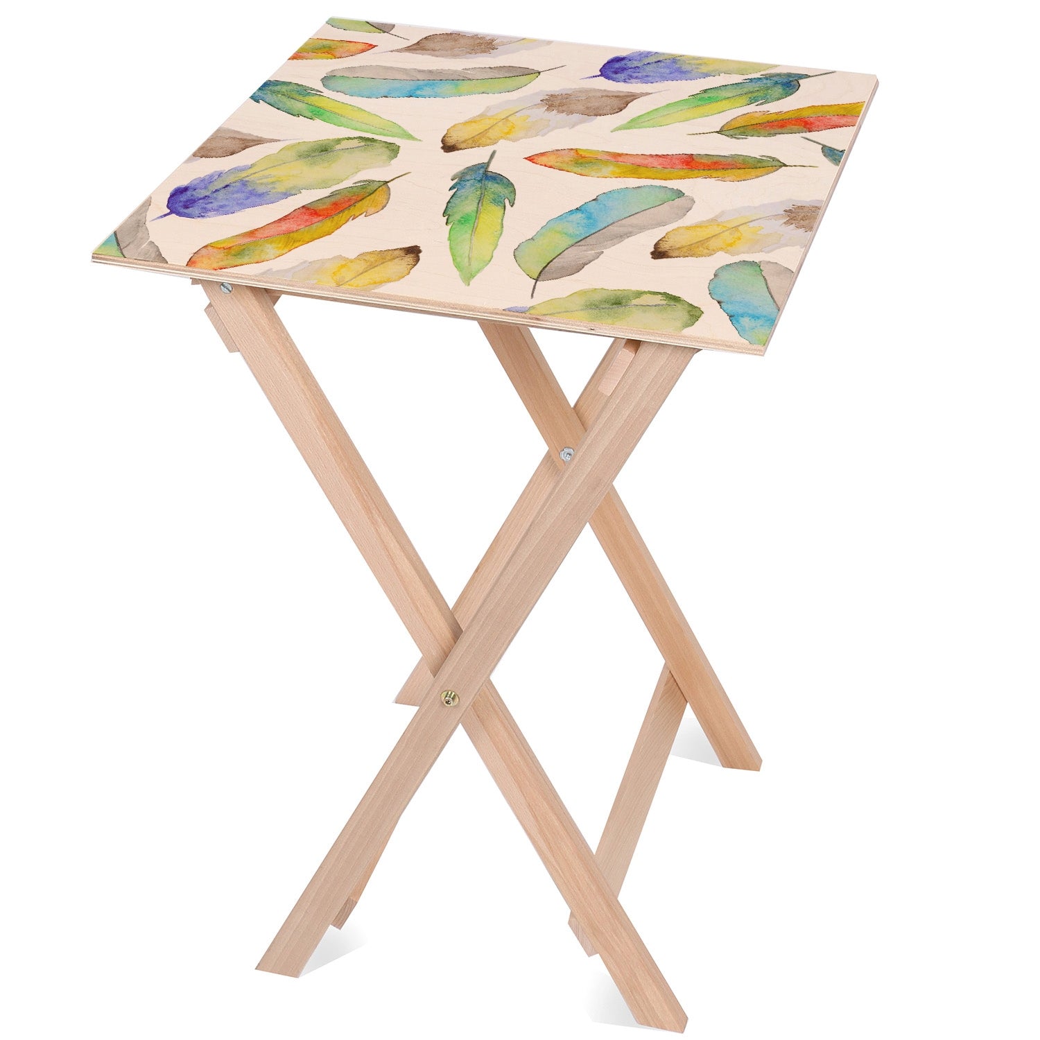 Holztisch Aquarell Groß