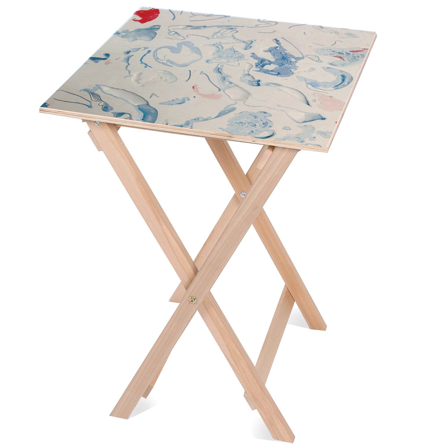 Blue Wooden Table