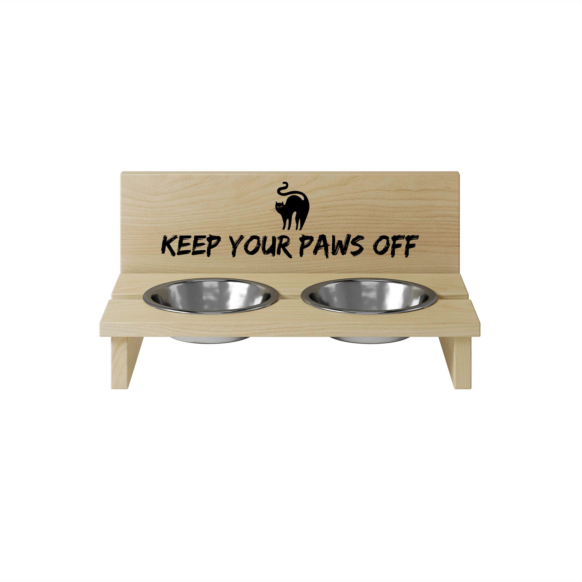 Futternapfständer für Katze Keep your Paws off-S