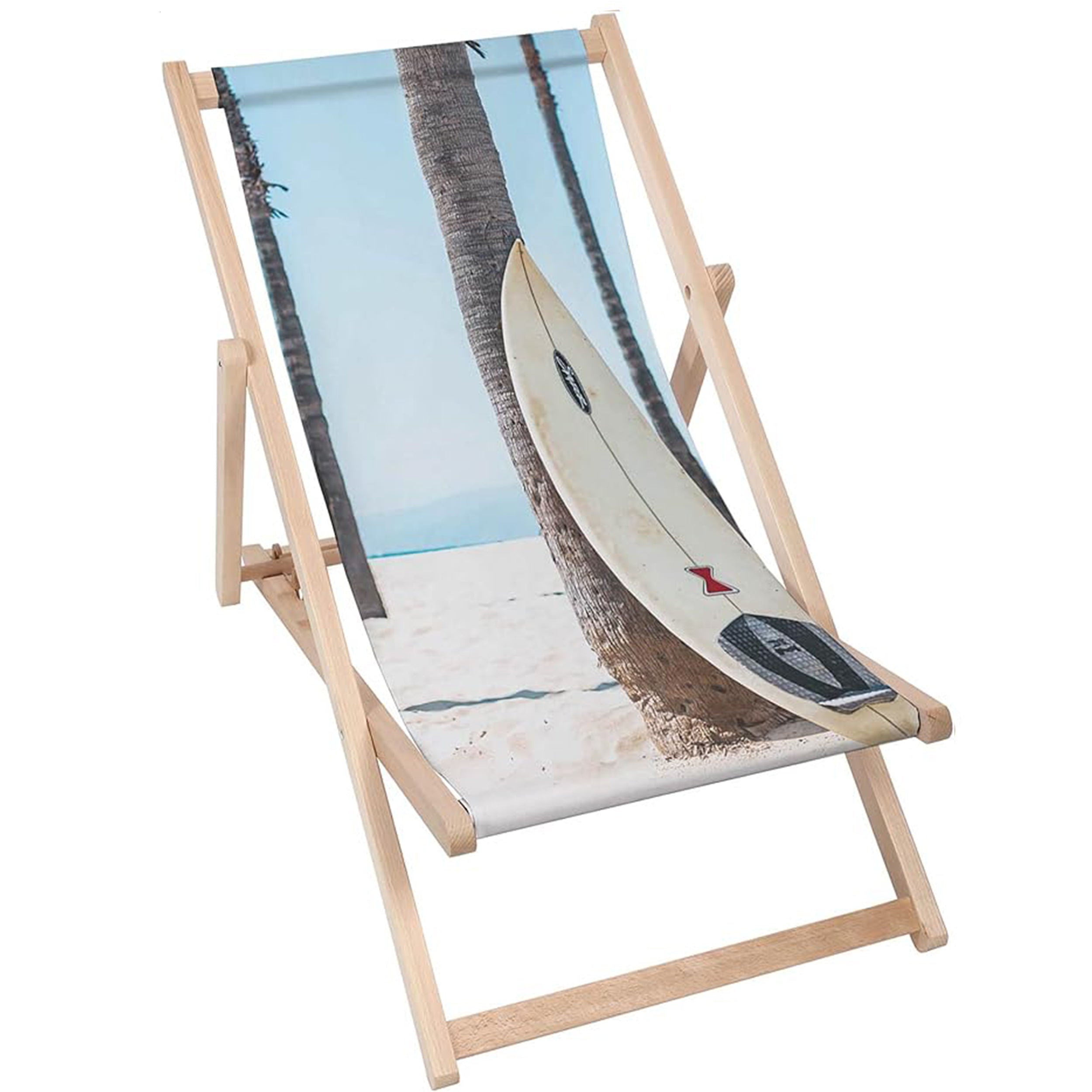 Holzliegestuhl Surfbrett
