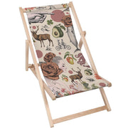 Wooden Deck Chair Vintage Collage