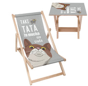 Sada lehátko a stolek Takový táta, že moucha nesedne