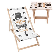 Deck Chair and Table Set Father-in-law Also a Dad