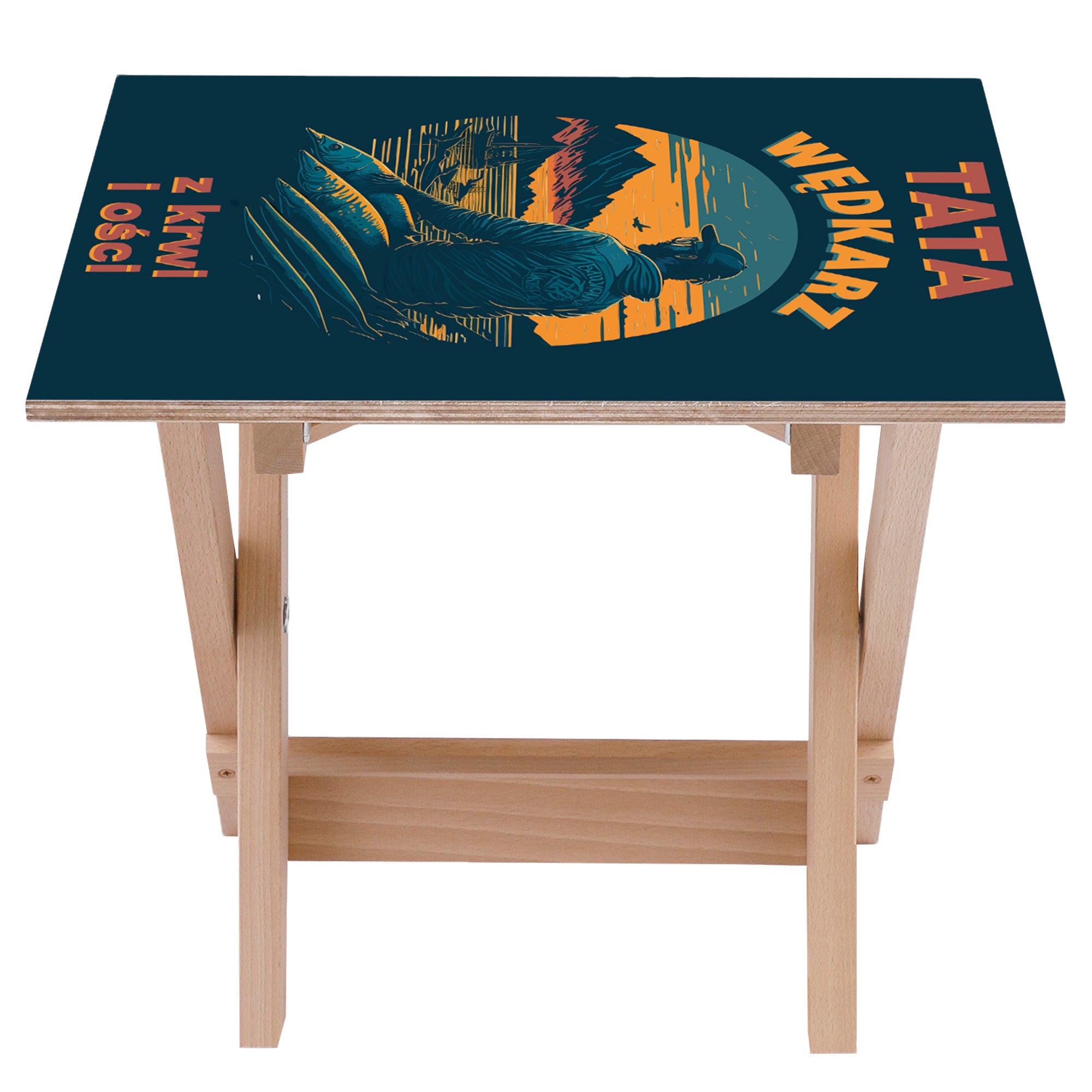 Deck Chair and Table Set Dad Fisherman