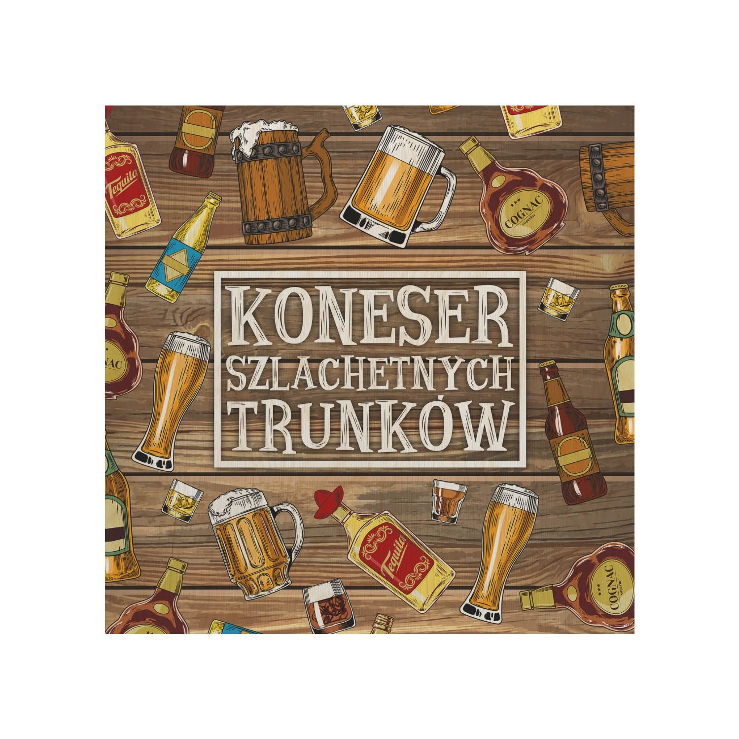 Set Liegestuhl und Tisch Papa Kenner edler Getränke