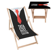 Set Liegestuhl und Tisch Chef aller Chefs