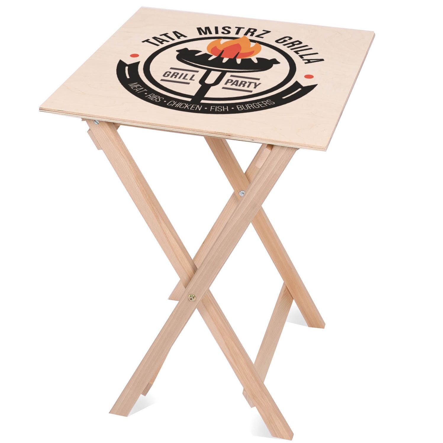 Set Liegestuhl und Tisch Papa Grillmeister