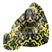 Pearshape Pouf with Footrest Abstraction