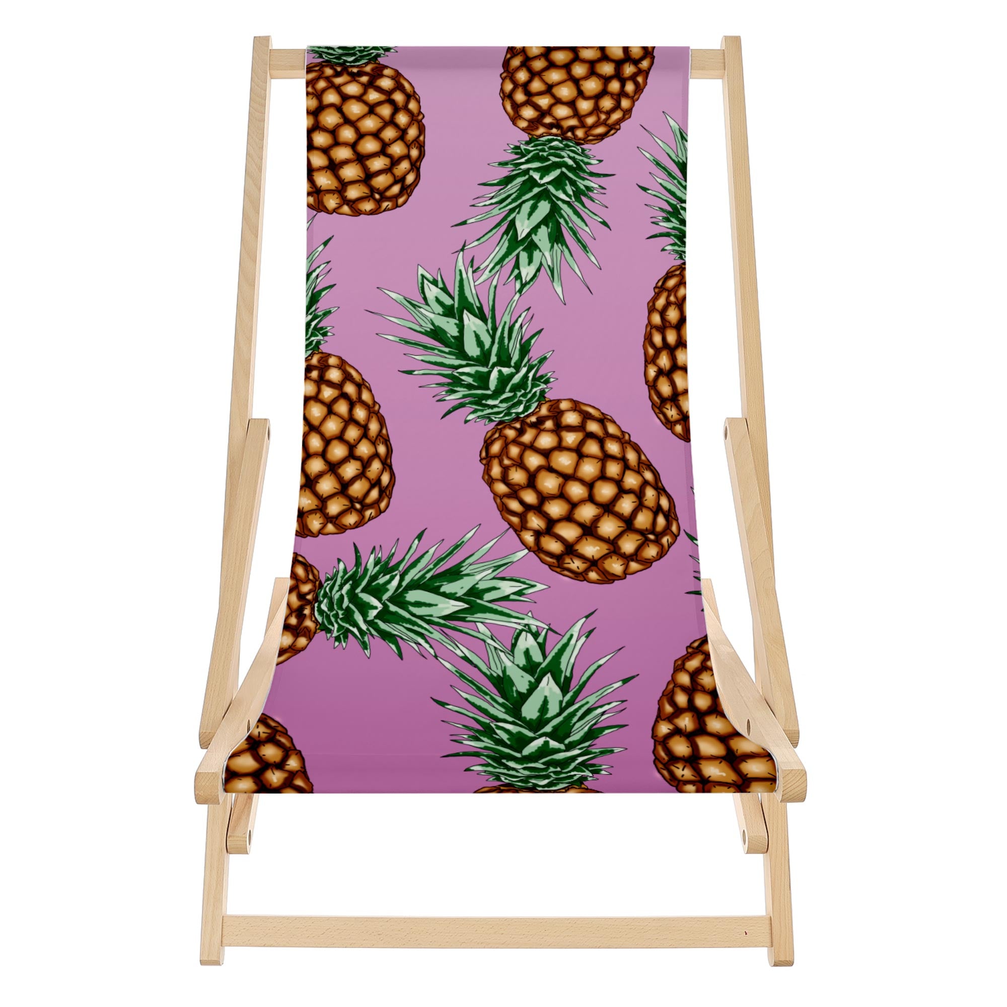 Rocking Deck Chair Pink Pineapples