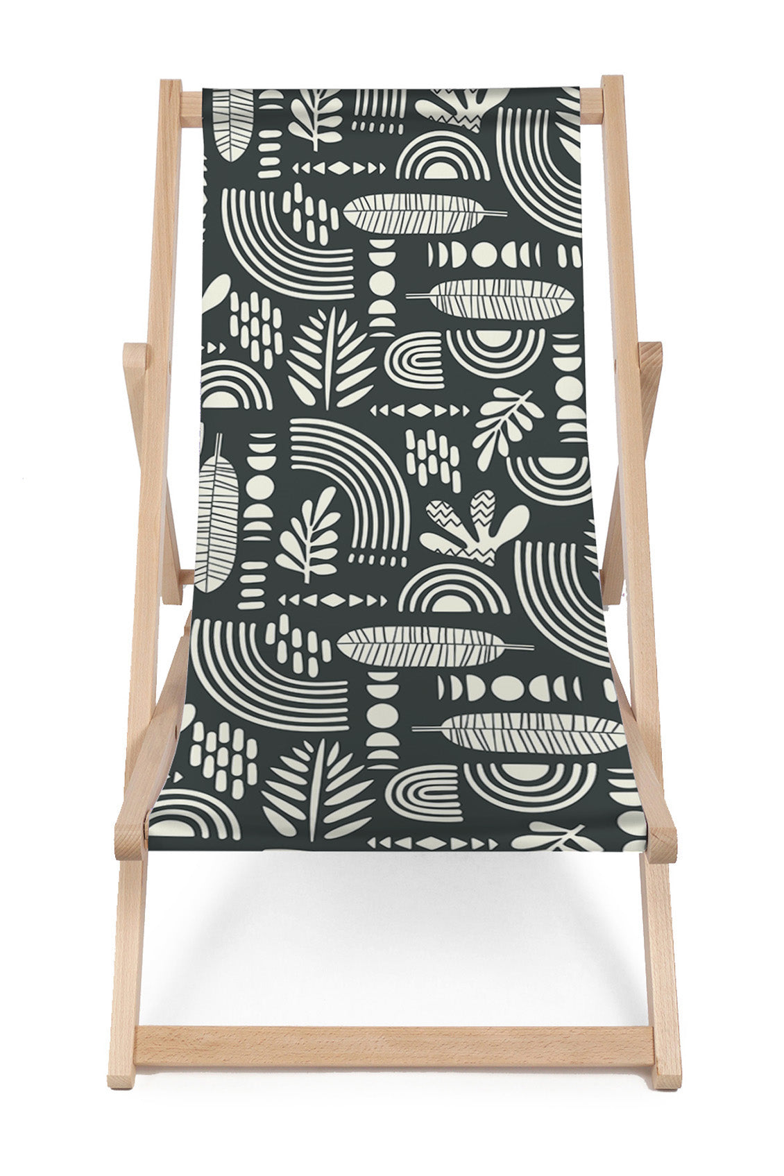 Wooden Deck Chair Artistic Abstract Art