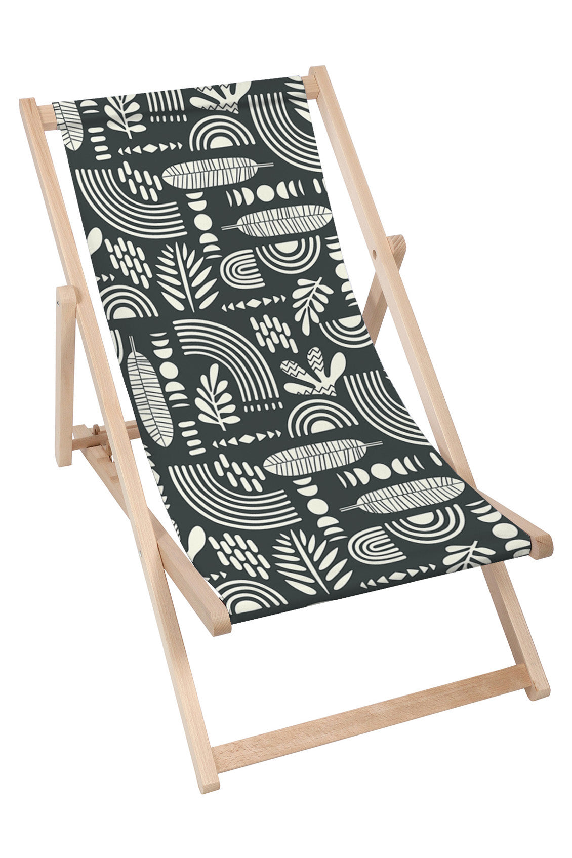 Wooden Deck Chair Artistic Abstract Art