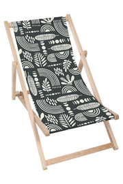 Wooden Deck Chair Artistic Abstract Art