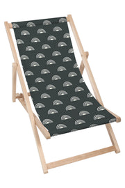Wooden Deck Chair Artistic Abstract