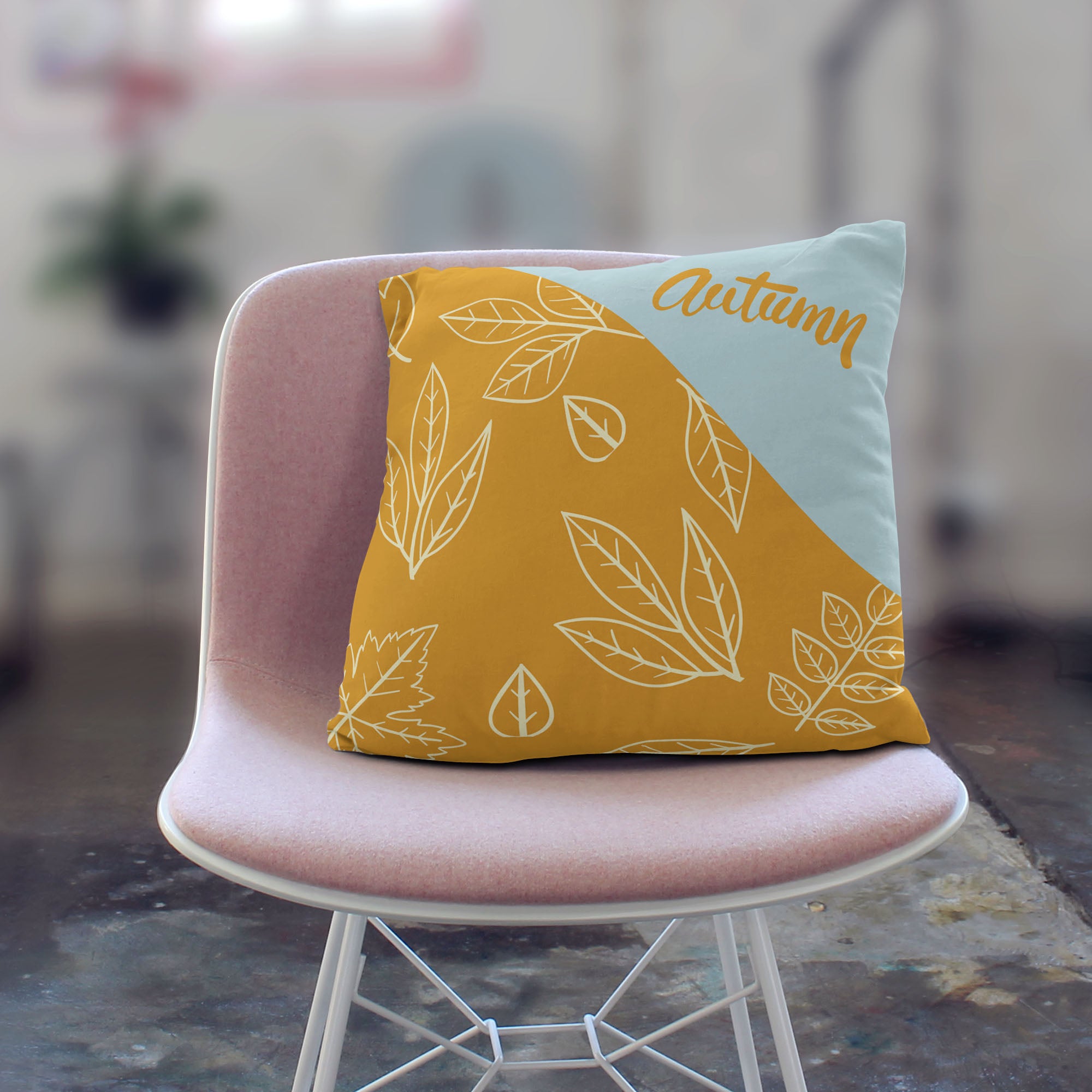 Autumn Leaves Pillow-Velvet