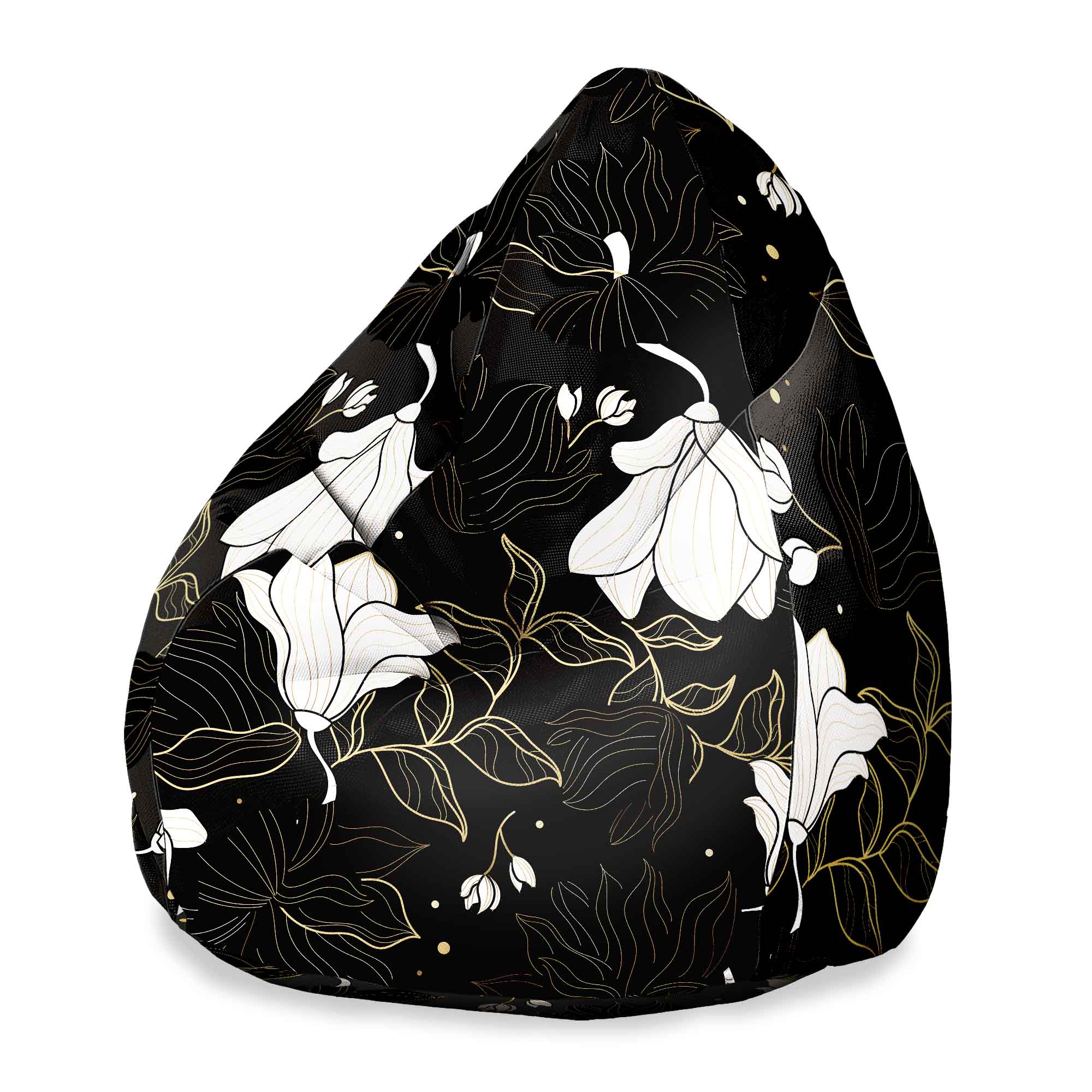 Pearshape Pouf Bohemian Flowers-M-Velvet