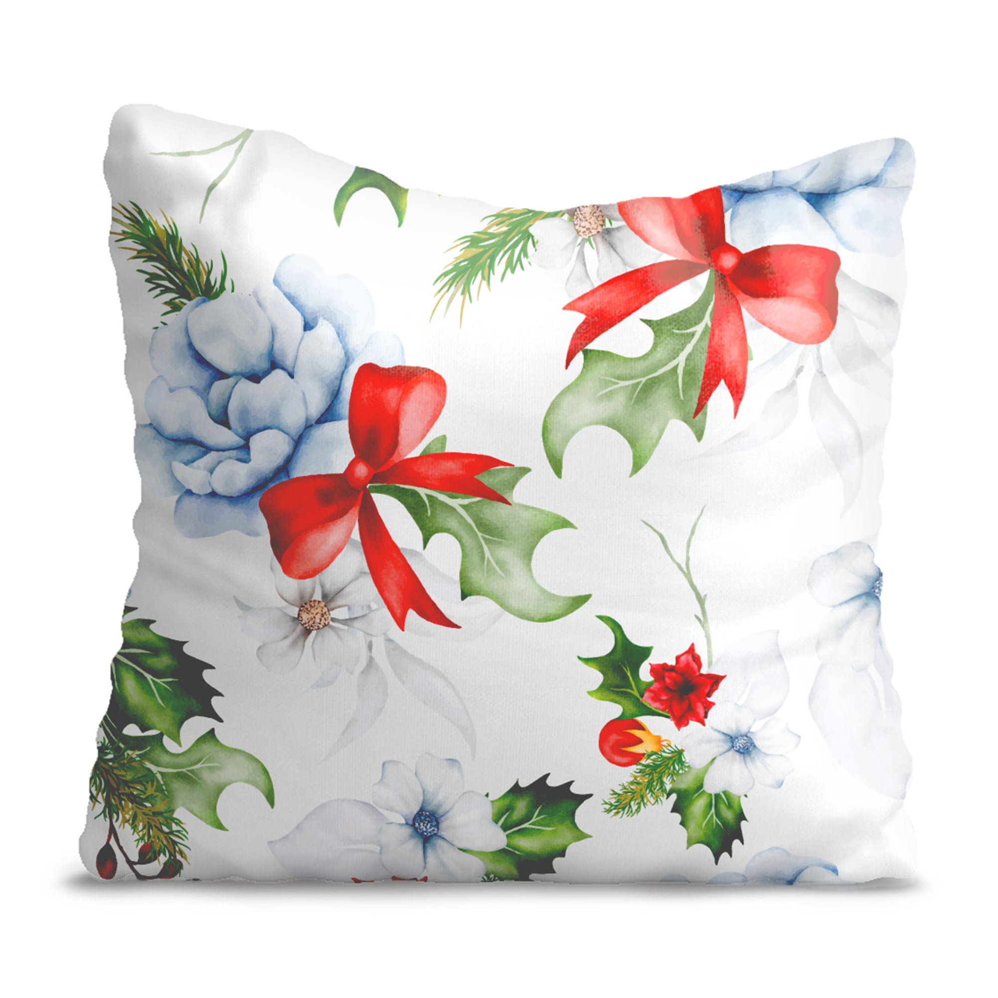 Beautiful Christmas Ornament Pillow-Velvet