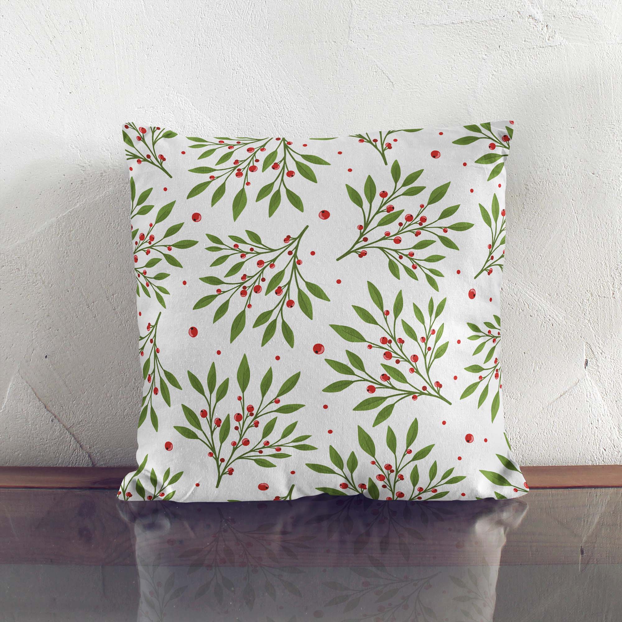 Beautiful Red Berries Pillow-Oxford