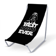Best Dad Ever Black Metal Deck Chair