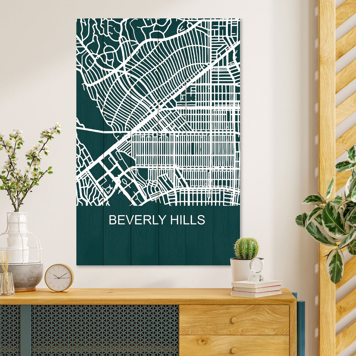 Obraz Wood Beverly Hills