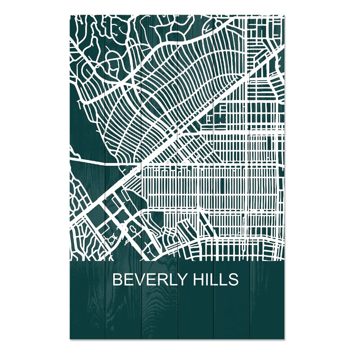 Obraz Wood Beverly Hills