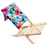 Folding Beach Chair Big Flowers