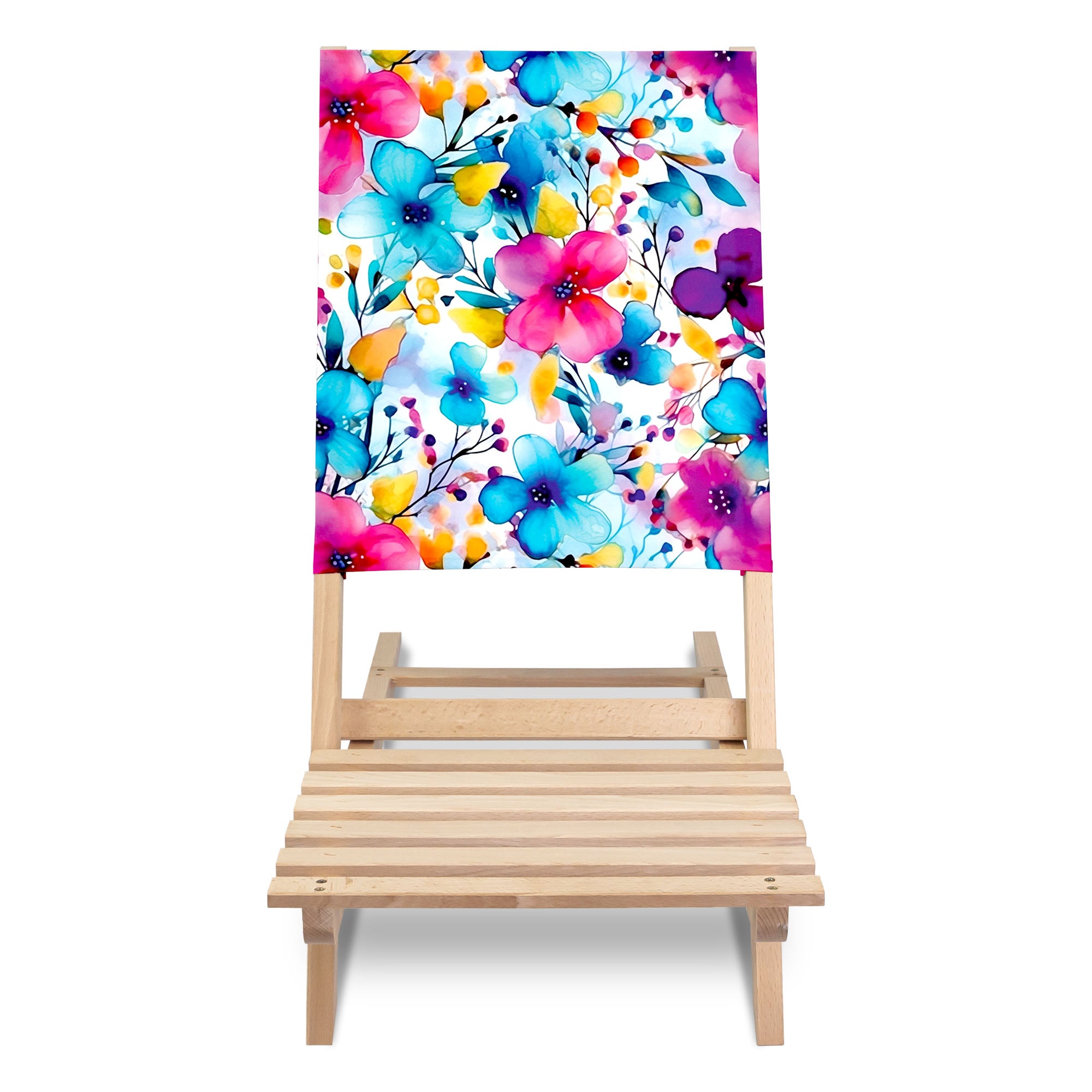 Folding Beach Chair Big Flowers