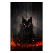 Bild Wood Black Cat Energy-50x70 cm