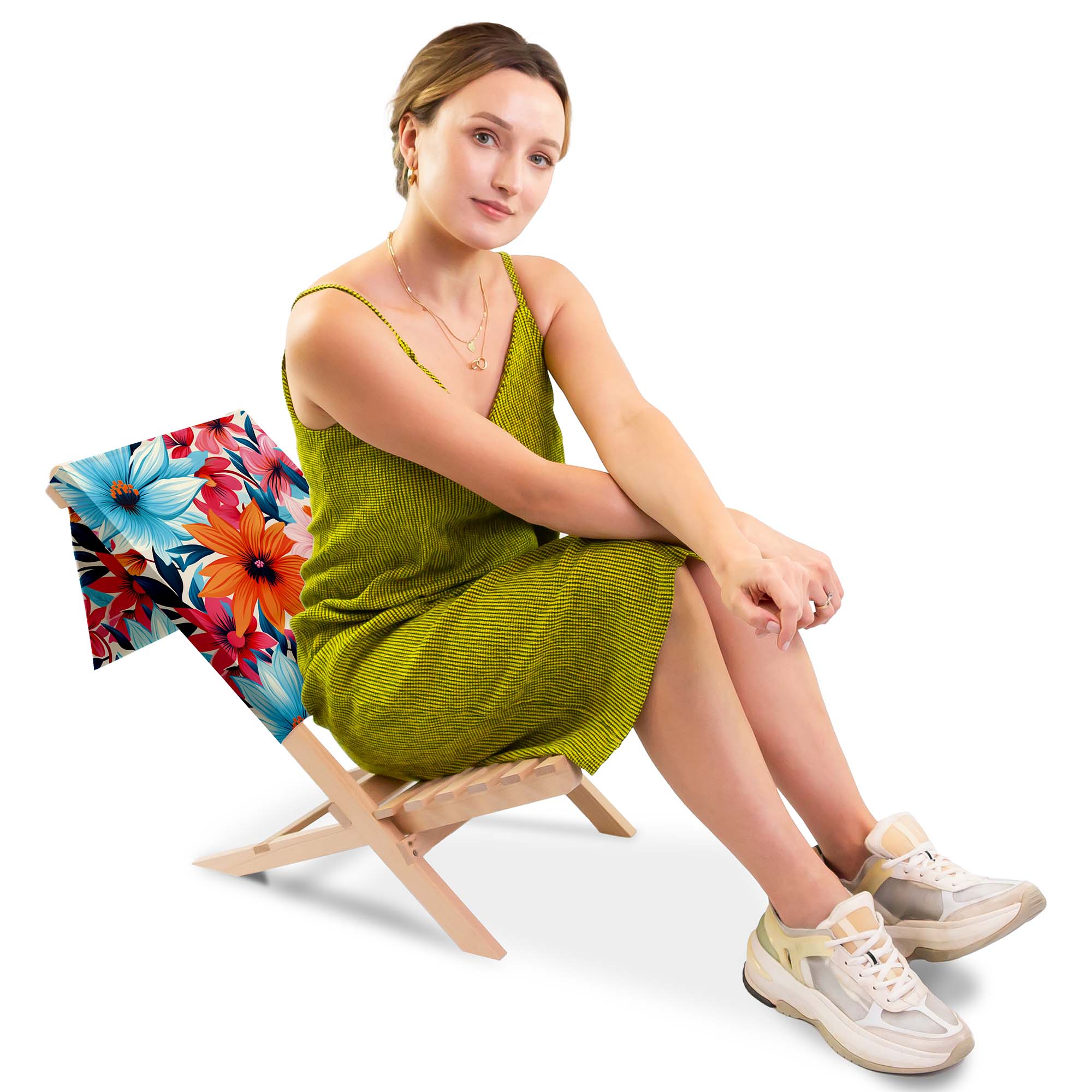 Folding Beach Chair Blossoms