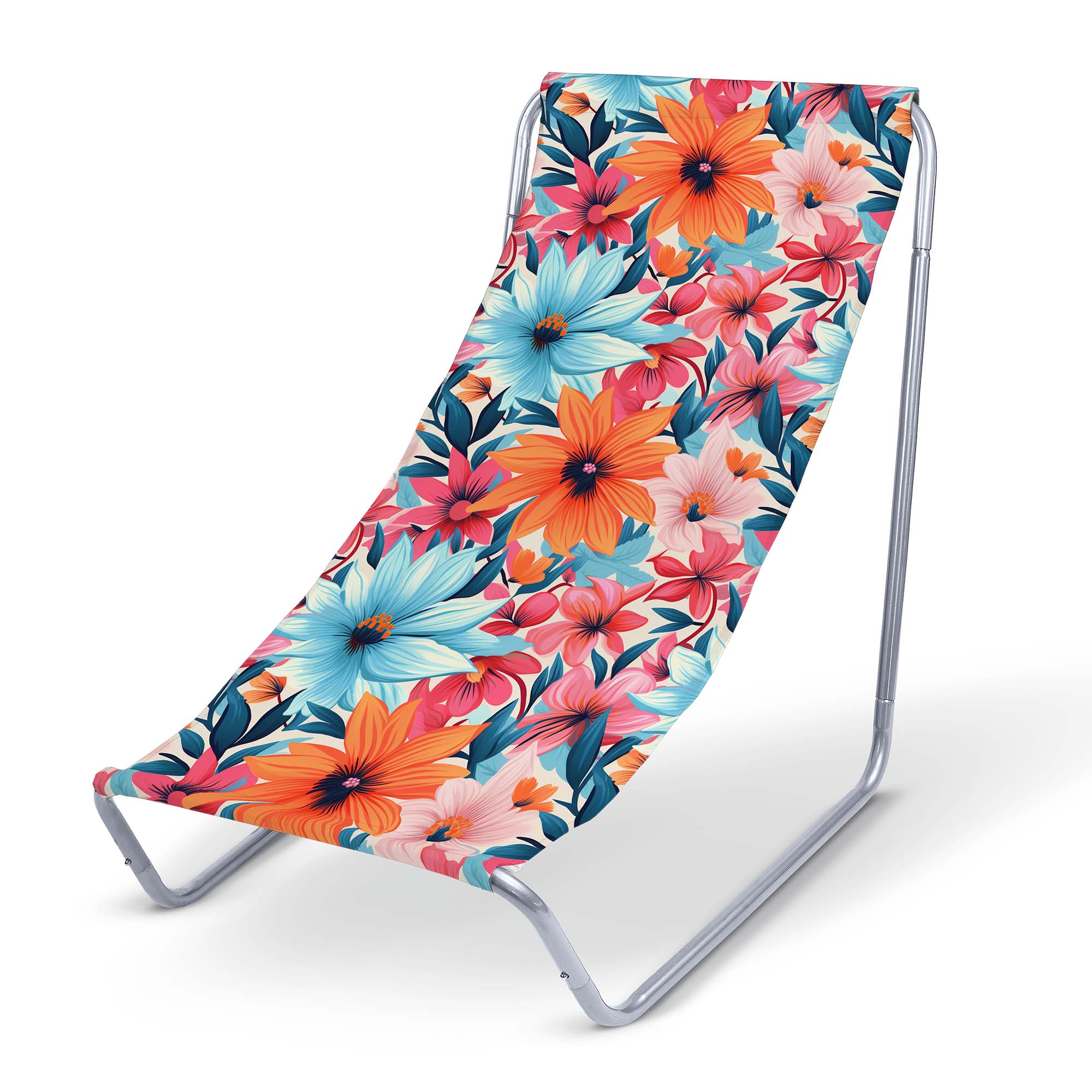 Metal Deck Chair Blossoms