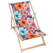 Wooden deck chair Blossoms-M