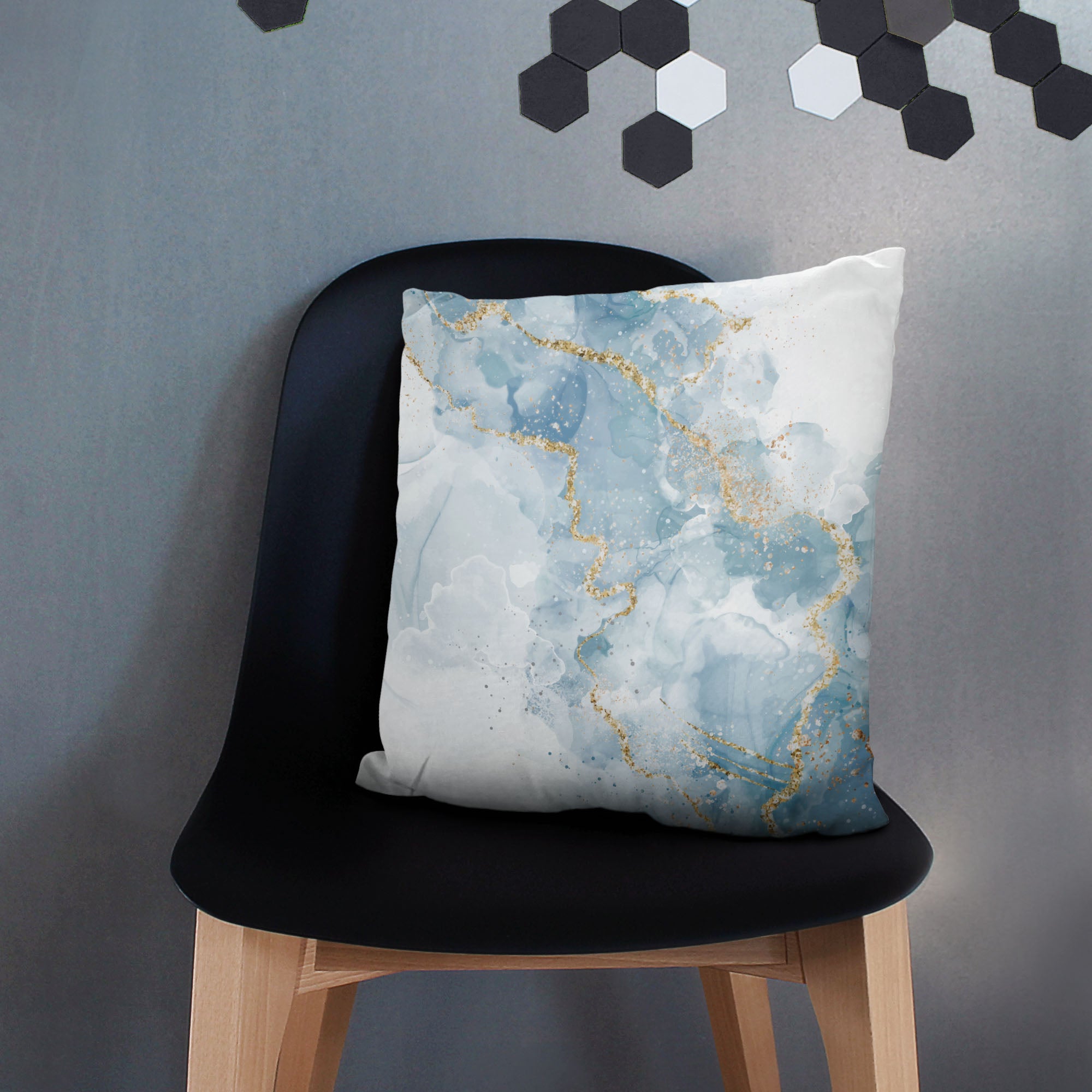 Vankúš Blue Elegant Marmur